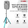 5 Core Speakers Stands with LED Lights Heavy Duty Height Adjustable Tripod PA Studio Monitor Holder for Large Speakers DJ Stand para Bocinas - SS HD L