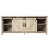TV Stand Media Center Console Cabinet with Sliding Barn Door for TVs Up to 65 Inch
