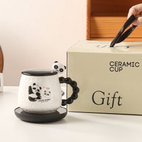 55 Degree Constant Temperature Cup Warm Set Cute Cartoon Panda (Option: 3Style-US)
