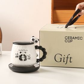 55 Degree Constant Temperature Cup Warm Set Cute Cartoon Panda (Option: 1Style-UK)