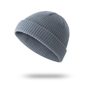 Knitted Korean Wool Hip-hop Street Yupi Toe Cap Beanie Hat (Option: Light Gray-Free Size Elastic)